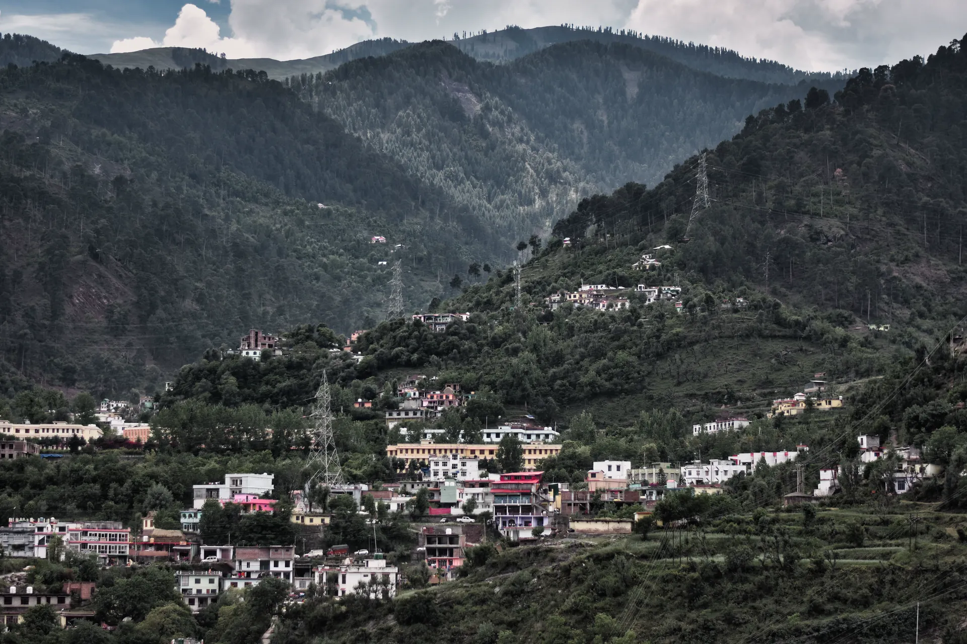 A town in the mountains of the Jammu region